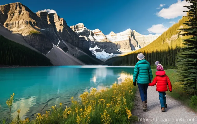 캐나다에서 가장 안전한 도시 - **Prompt 1: Serene Canadian Wilderness with a Family enjoying Nature**
    "A breathtaking wide-angl...