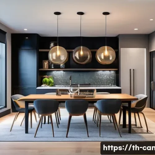 캐나다에서 인기 있는 전자제품 브랜드 - A modern Canadian urban home interior showcasing a seamless smart home eco